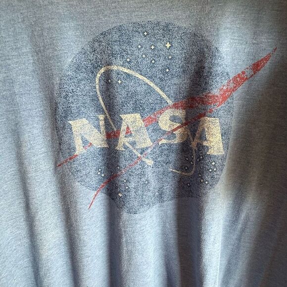 NASA T-Shirts Women’s 3XL Blue Gray Set Distressed Logo Graphic Tee Bundle Space - Picture 6 of 11